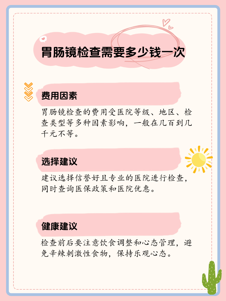 胃肠镜检查的费用解析